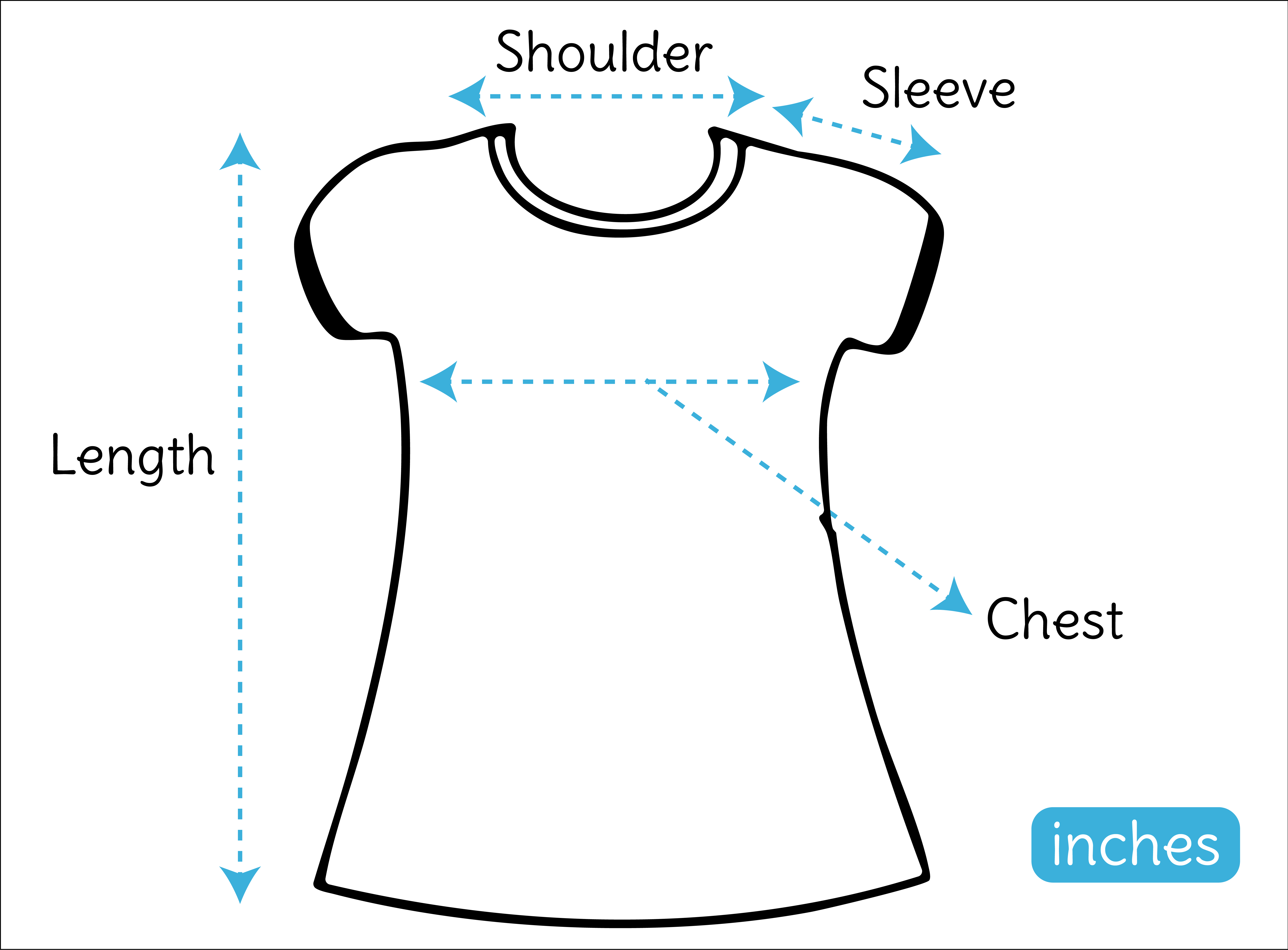 Half Sleeve Dresses Size Guide