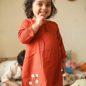 Girls Rust Meadow Frock